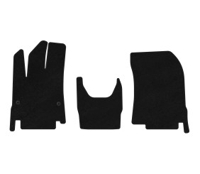 Килимки текстильні Premium (чорні) для Peugeot Partner/Rifter 2019- рр