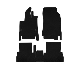 Килимки текстильні Premium (7-ми місний/Довга база, Чорний) для Peugeot Partner/Rifter 2019- рр