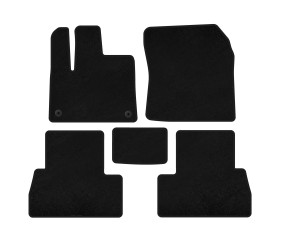 Килимки текстильні Premium (Довга база, Чорний) для Peugeot Partner/Rifter 2019- рр