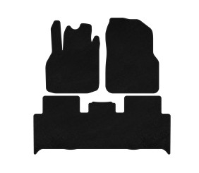 Килимки текстильні Premium (2 ряди, чорні) для Renault Scenic/Grand 2003-2009 рр