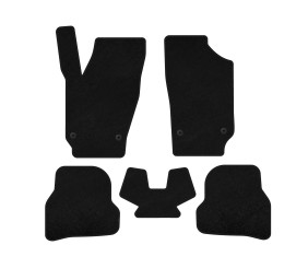 Килимки текстильні Premium (2010-2012, HB, 5-ти дверний, Чорний) для Seat Ibiza рр