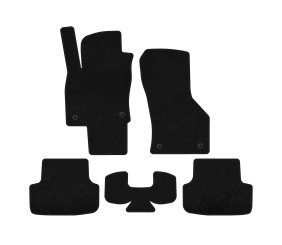 Килимки текстильні Premium (чорні) для Seat Leon 2013-2020 рр