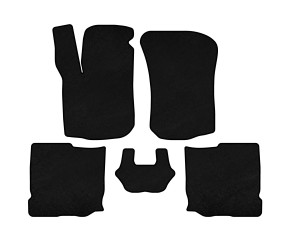 Килимки текстильні Premium (HB, 5-ти дверний, Чорний) для Seat Leon 1999-2005 рр