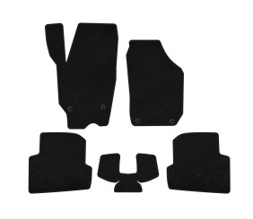 Килимки текстильні Premium (2010-2014, SW, Чорний) для Skoda Fabia рр