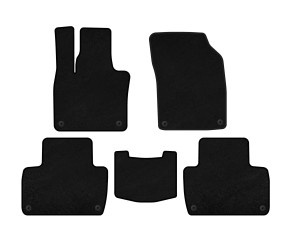 Килимки текстильні Premium (2 ряди, Чорний) для Volvo XC90 2015- рр