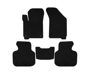 Килимки текстильні Classic (2011-2020, 7-ми місний, Чорний) для Dodge Journey рр