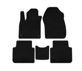 Килимки текстильні Classic (7-ми місний, Чорний) для Honda CRV 2017-2022 рр