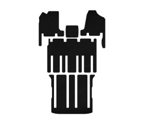 Килимки текстильні Classic (3 ряди, чорні) для Kia Carnival 2002-2013 рр