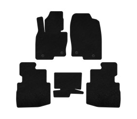 Килимки текстильні Classic (2 ряди, 7-ми місний, Чорний) для Mazda CX-9 2017- рр