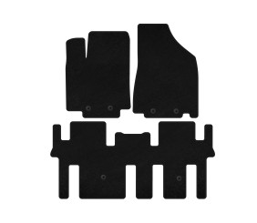 Килимки текстильні Classic (2 ряди, Чорний) для Nissan Pathfinder R52 2012-2021 рр