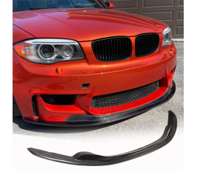 Накладка на передній бампер Lip V1 (для 1M E82, Карбон) для BMW 1 серія E81/E82/E87/E88 2004-2011 рр