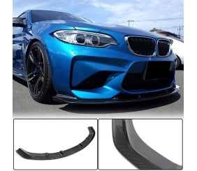 Накладка на передній бампер Lip V6 (для F87 M2, Карбон) для BMW 2 серія F22/F23 2014-2021 рр