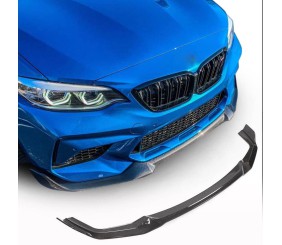 Накладка на передній бампер Lip V3 (для F87 M2 Competition, Карбон) для BMW 2 серія F22/F23 2014-2021 рр