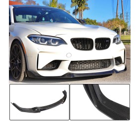 Накладка на передній бампер Lip V4 (для F87 M2, Карбон) для BMW 2 серія F22/F23 2014-2021 рр