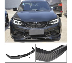 Накладка на передній бампер Lip V2 (для F87 M2, Карбон) для BMW 2 серія F22/F23 2014-2021 рр