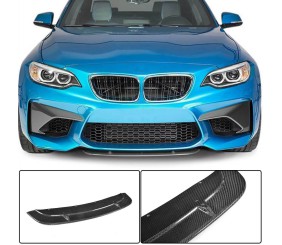 Накладка на передній бампер Lip V7 (для F87 M2/M2C, Карбон) для BMW 2 серія F22/F23 2014-2021 рр