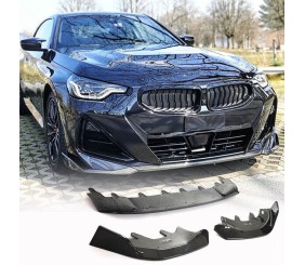 Накладка на передній бампер Lip (для M-Sport, Карбон) для BMW 2 серія G42 2021- рр
