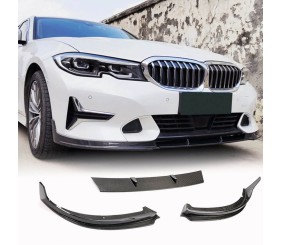 Накладка на передній бампер Lip V2 (для Base 2018-2022, Карбон) для BMW 3 серія G20/G21 2018- рр