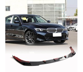 Накладка на передній бампер Lip V1 (для M-Sport 2022-2026, Карбон) для BMW 3 серія G20/G21 2018- рр