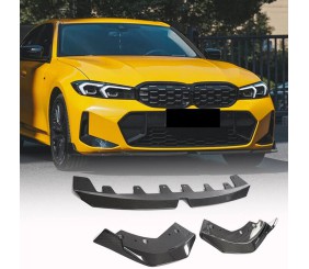 Накладка на передній бампер Lip V3 (для M-Sport 2022-2026, Карбон) для BMW 3 серія G20/G21 2018- рр