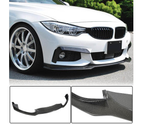 Накладка на передній бампер Lip V1 (для M-Sport, Карбон) для BMW 4 серія F32/F33/F36 2012-2020 рр