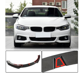 Накладка на передній бампер Lip V2 (для M-Sport, Карбон) для BMW 4 серія F32/F33/F36 2012-2020 рр