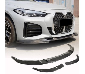 Накладка на передній бампер Lip V2 (для G26 M-Sport, Карбон) для BMW 4 серія G22/23/26 2020- рр