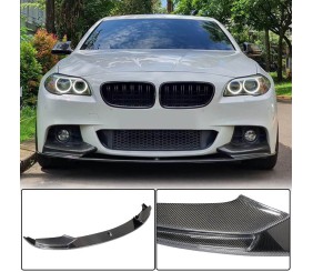 Накладка на передній бампер Lip V3 (для F10 M-Sport, Карбон) для BMW 5 серія F10/F11 2010-2016 рр
