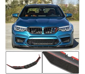 Накладка на передній бампер Lip V4 (для M5 F90 2017-2020, Карбон) для BMW 5 серія G30/G31 рр
