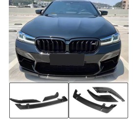 Накладка на передній бампер Lip V6 (для M5 F90 2020-2024, Карбон) для BMW 5 серія G30/G31 рр