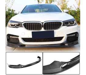 Накладка на передній бампер Lip V2 (для M-Sport 2017-2020, Карбон) для BMW 5 серія G30/G31 рр