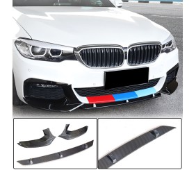 Накладка на передній бампер Lip V5 (для M-Sport 2017-2020, Карбон) для BMW 5 серія G30/G31 рр
