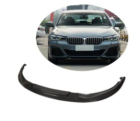 Накладка на передній бампер Lip V2 (для M-Sport 2021-2024 , Карбон) для BMW 5 серія G30/G31 рр