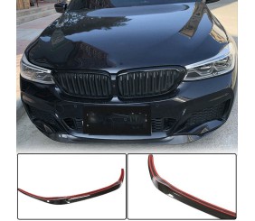 Накладка на передній бампер Lip (для M-Sport 2017-2020, Карбон) для BMW 6 серія G32 2017- рр