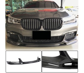 Накладка на передній бампер Lip V1 (для M-Sport 2016-2019, Карбон) для BMW 7 серія G11/G12 рр