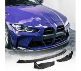 Накладка на передній бампер Lip V6 (для G82/G83, Карбон) для BMW 4 серія G22/23/26 2020- рр