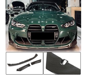 Накладка на передній бампер Lip V7 (для G82/G83, Карбон) для BMW 4 серія G22/23/26 2020- рр