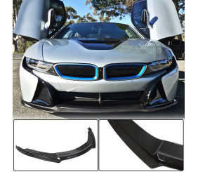 Накладка на передній бампер Lip (Карбон) для BMW I8 2014-2020 рр