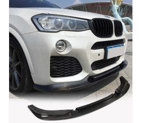 Накладка на передній бампер (для M-Sport 2014-2018, Карбон) для BMW X3 F25 рр