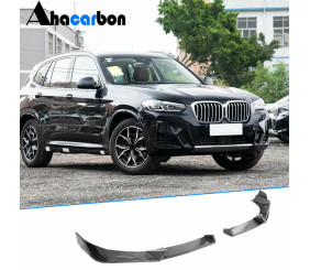 Накладка на передній бампер Lip (для M-Sport 2022-2024, Карбон) для BMW X3 G01 2018- рр