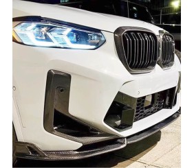 Накладка на передній бампер Lip (для F98 2022-2025, Карбон) для BMW X4 G02 2018- рр