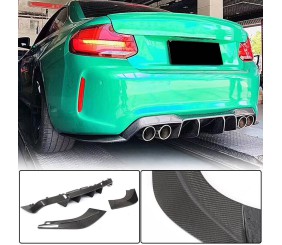 Дифузор заднього бампера V2 (для F87 M2/M2С, Карбон) для BMW 2 серія F22/F23 2014-2021 рр