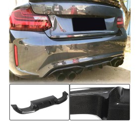 Дифузор заднього бампера V4 (для F87 M2/M2С, Карбон) для BMW 2 серія F22/F23 2014-2021 рр