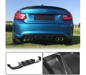 Дифузор заднього бампера V6 (для F87 M2/M2С, Карбон) для BMW 2 серія F22/F23 2014-2021 рр