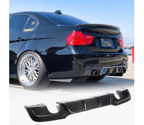 Дифузор заднього бампера V1 (для E90 M-Sport, Карбон) для BMW 3 серія E90/E91 2005-2011 рр