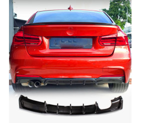 Дифузор заднього бампера V5 (для F30 M-Sport, Карбон) для BMW 3 серія F30/F31 2012-2019 рр