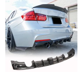 Дифузор заднього бампера V2 (для F30 M-Sport, Карбон) для BMW 3 серія F30/F31 2012-2019 рр