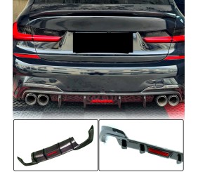 Дифузор заднього бампера V6 (для M-Sport 2018-2022, Карбон) для BMW 3 серія G20/G21 2018- рр