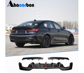 Дифузор заднього бампера V3 (для M-Sport 2018-2022, Карбон) для BMW 3 серія G20/G21 2018- рр