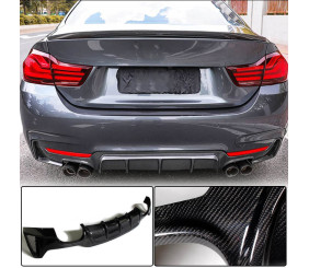 Дифузор заднього бампера V1 (для M-Sport, Карбон) для BMW 4 серія F32/F33/F36 2012-2020 рр